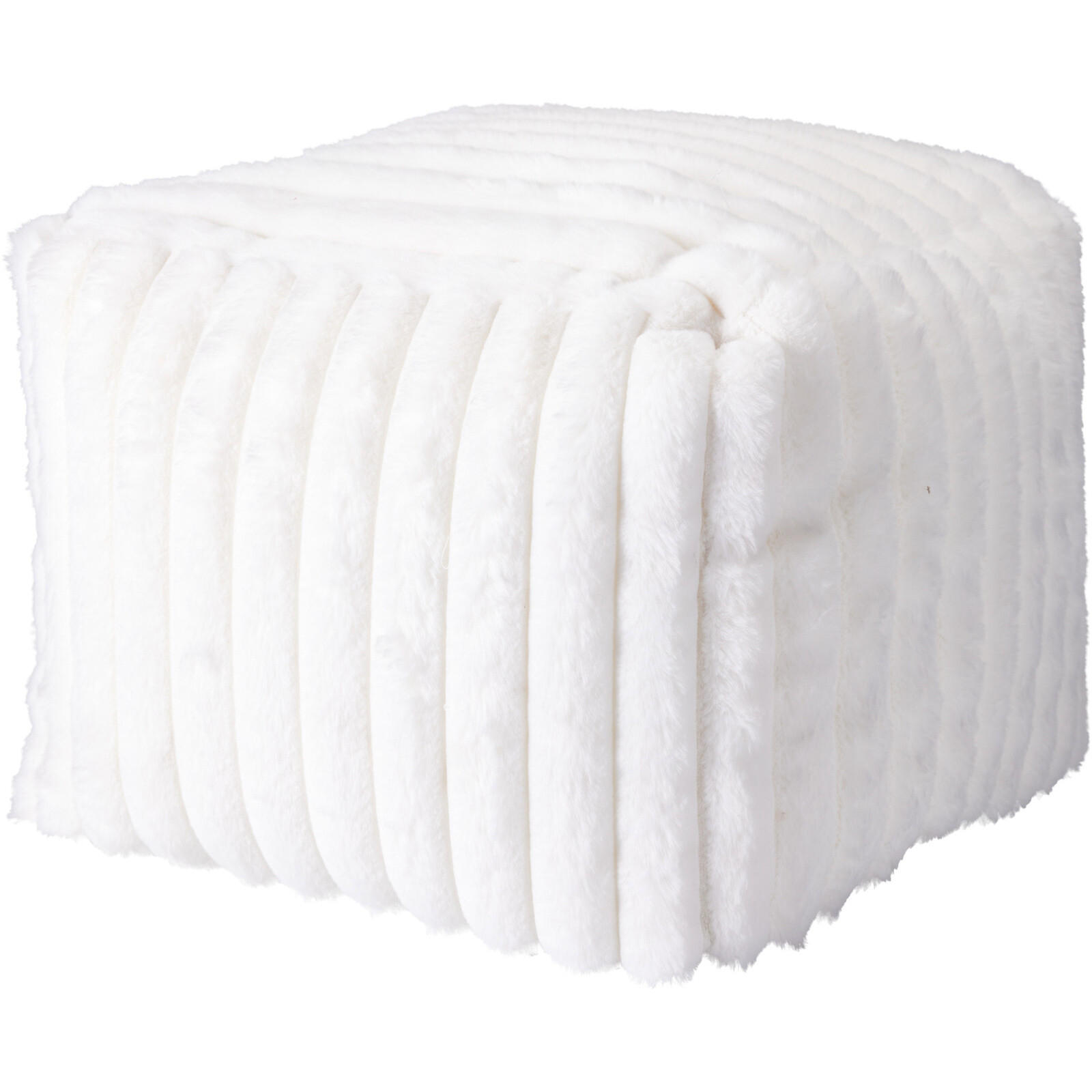 Home Styling Collection Hocker Weiß 38x28x38 cm