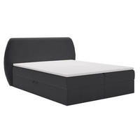 BOXBETT Bogota 140x200 Schwarz - Schwarz, Holz/Textil (140/200cm) - Graingold