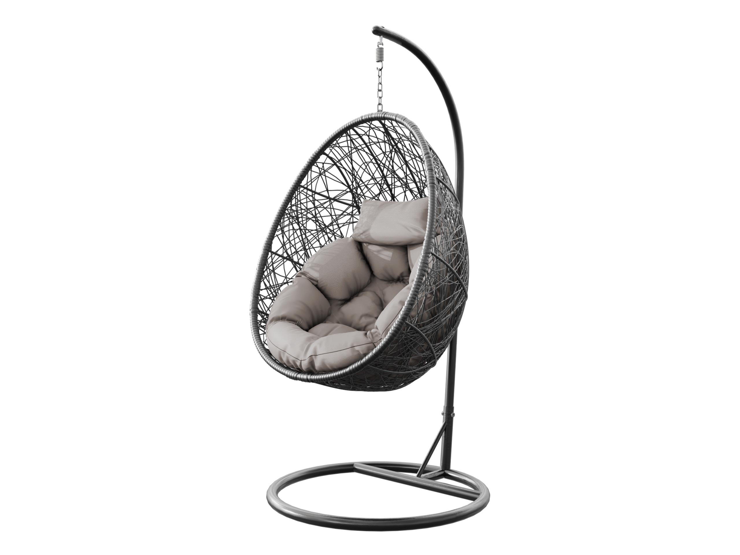 HÄNGESESSEL Fogo - Grau, Metall (90/195/95cm) - MIRJAN24