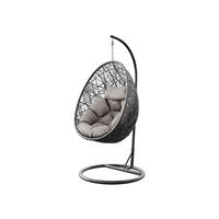 HÄNGESESSEL Fogo - Grau, Metall (90/195/95cm) - MIRJAN24