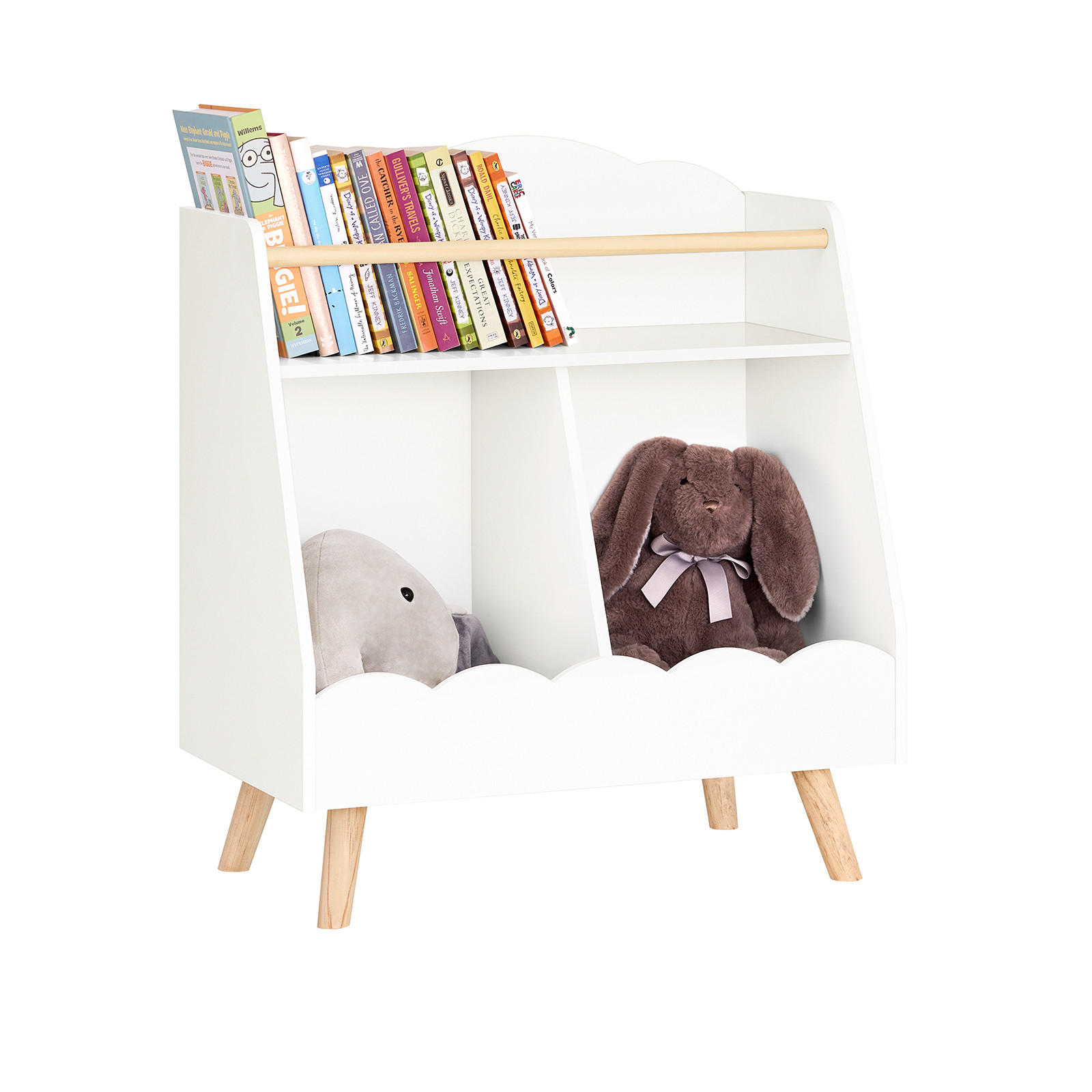 KINDERREGAL Weiß - Weiß, Holzwerkstoff (61/71/35cm) - SoBuy