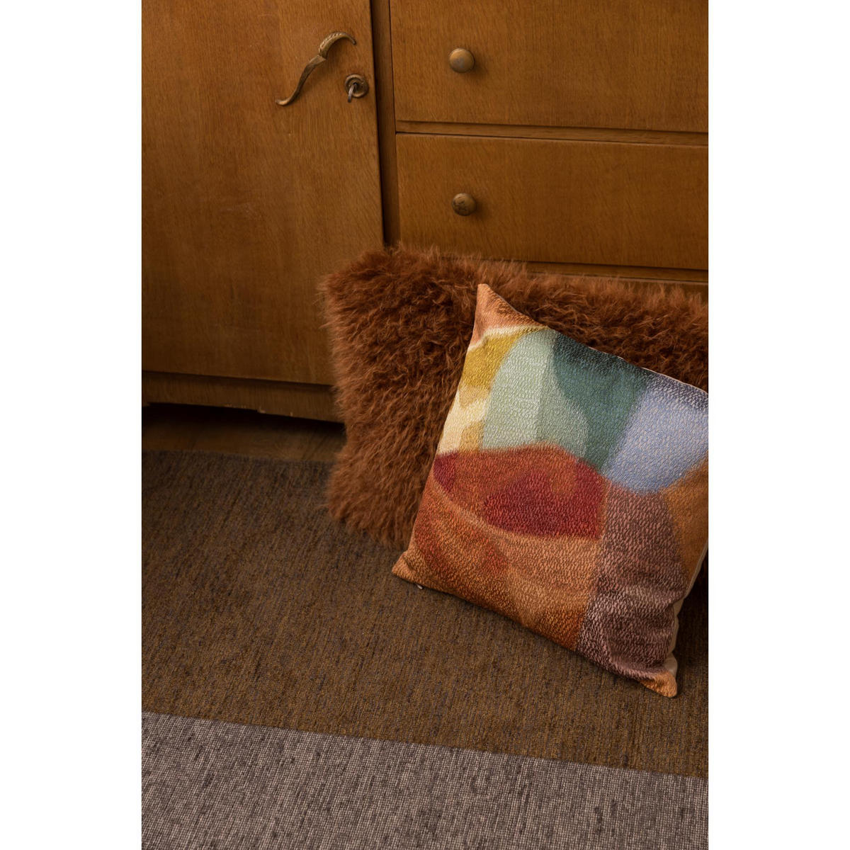 KISSEN Betani rost 40 x 65 cm - Rot, Textil (40/65cm) - Vivaraise