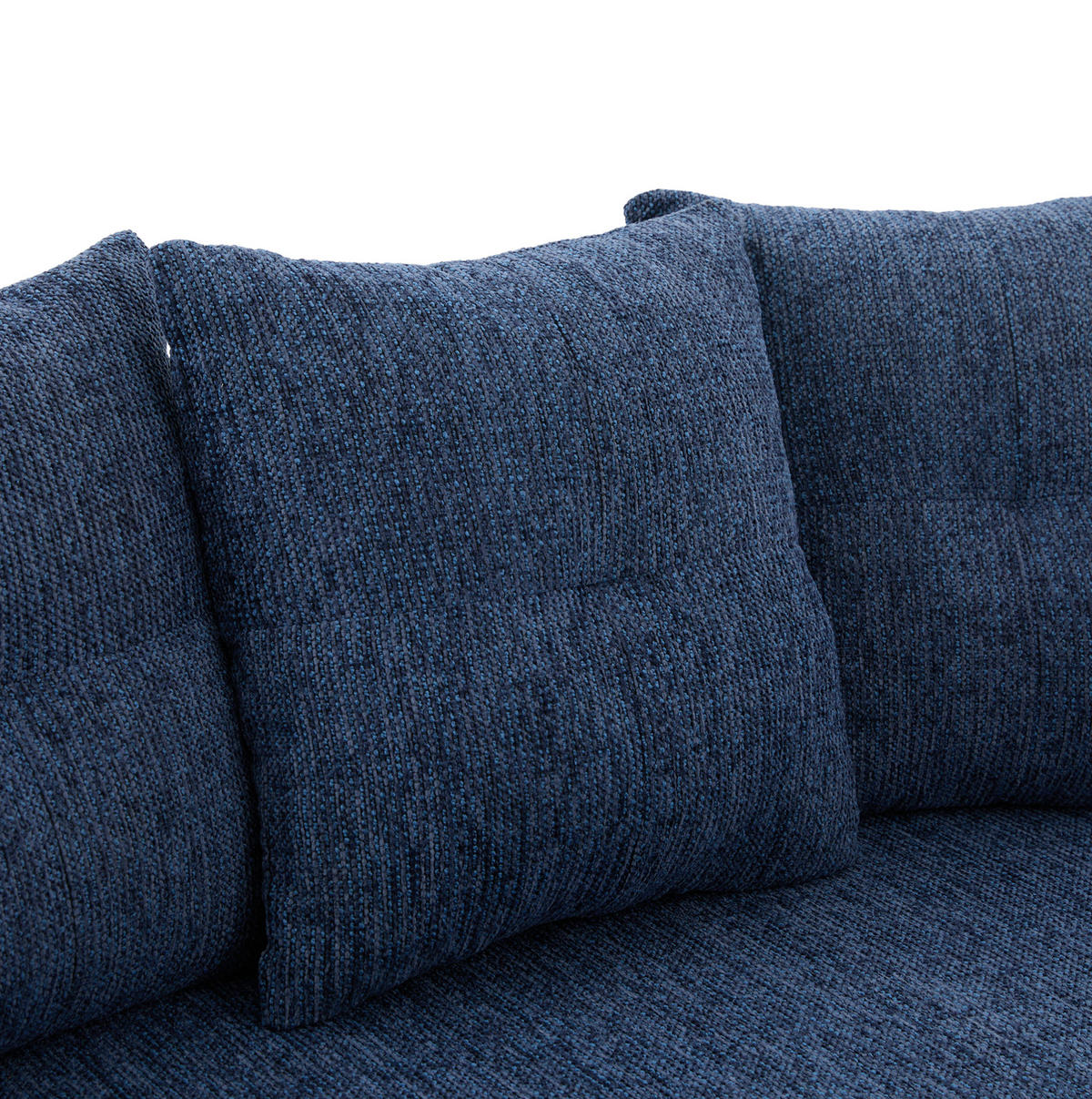 SOFA 2-Sitzer 164 cm Chenille Blau - Blau, Holzwerkstoff (164/60/92cm) - Meubliv