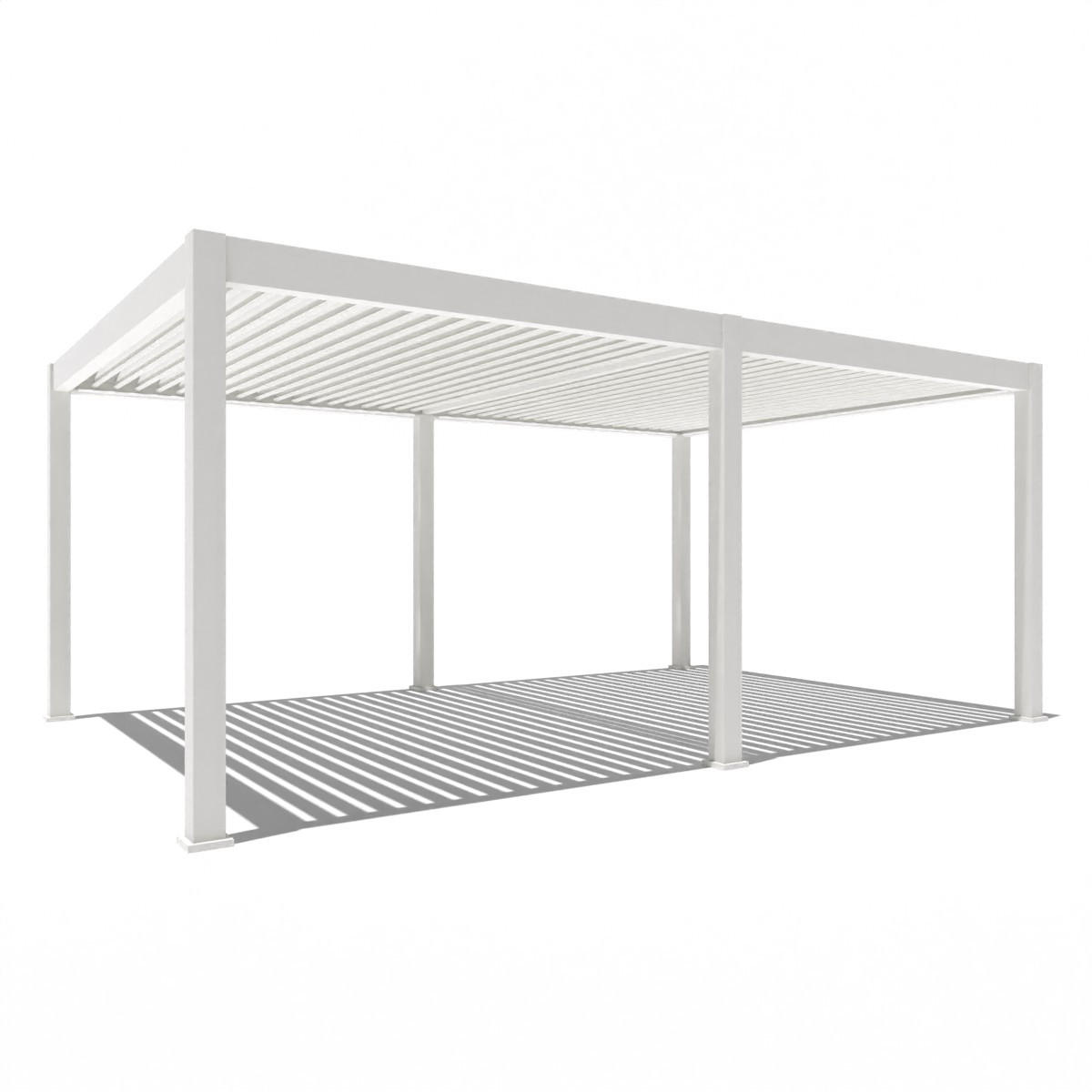 Weide Pergola Weiß 400x255x600 cm