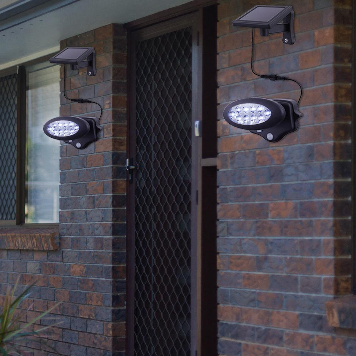 LED STRAHLER Solar Anthrazit Kunststoff - Anthrazit, Kunststoff (17/17/11.3cm) - Globo Lighting