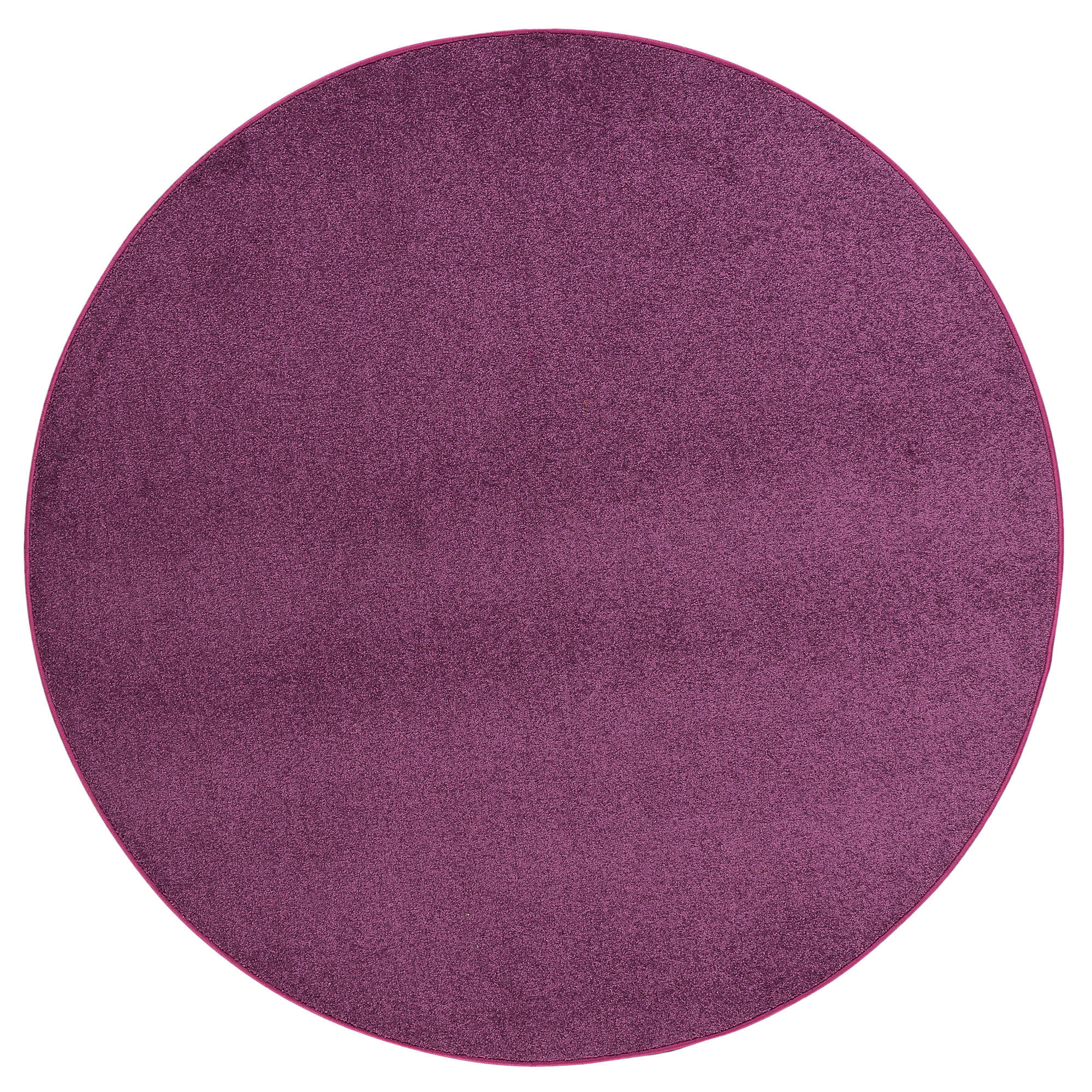 HOCHFLOR VELOURS TEPPICH LUNA RUND - Lila, Textil (160/160cm) - Snapstyle