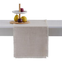 TISCHLÄUFER Arata - Beige, Textil (180/35/1cm) - home&you