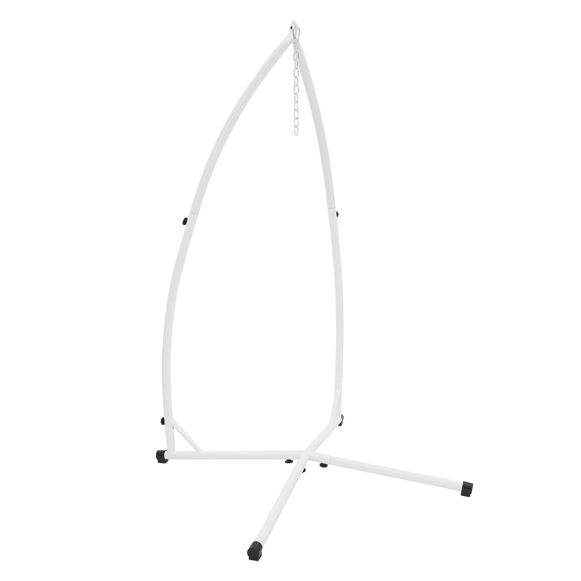 HÄNGESESSELGESTELL 208 cm, Metall - Weiß, Metall (110/110/208cm) - ML-DESIGN