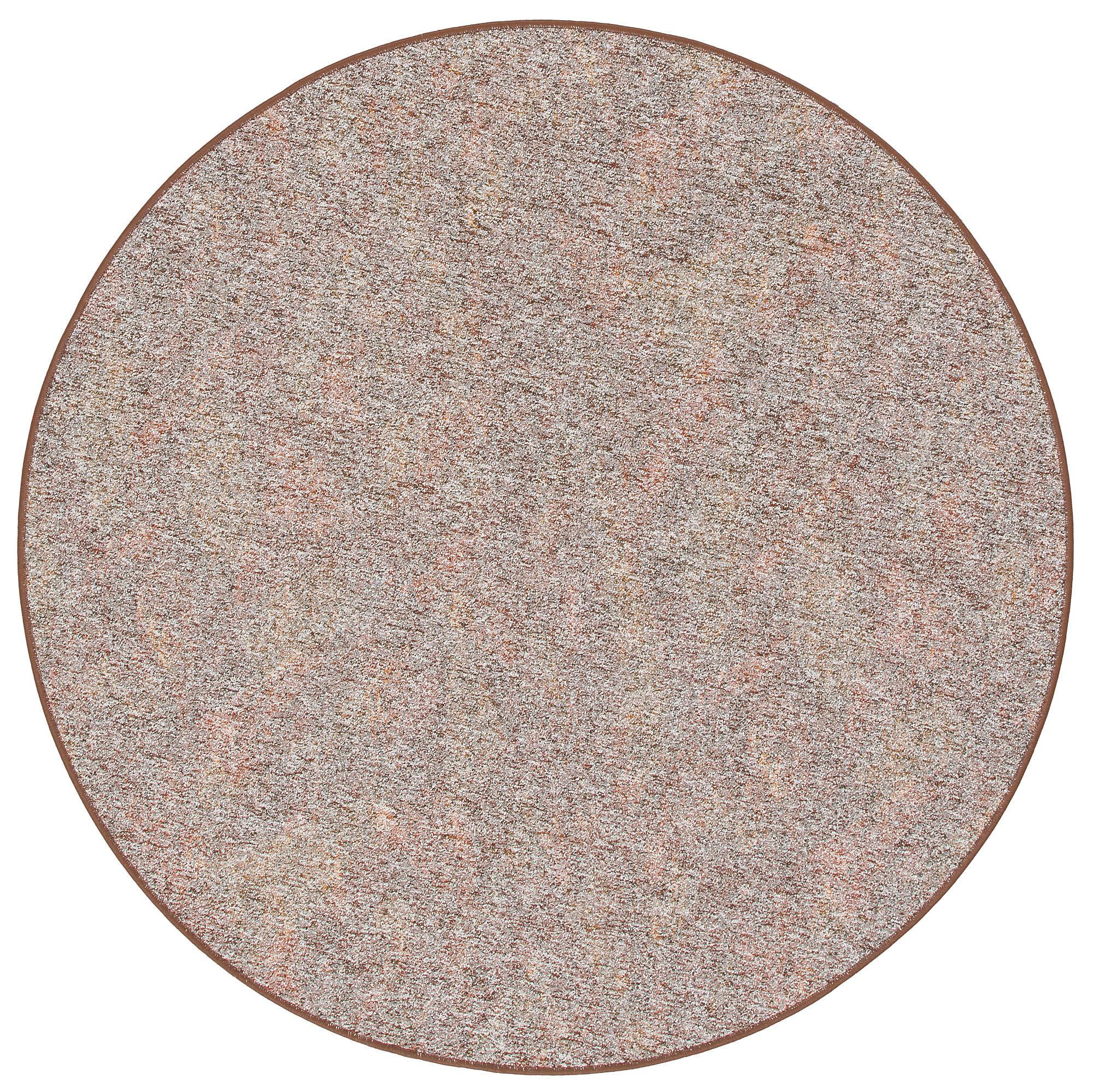 SCHLINGENTEPPICH MEMORY MELIERT RUND - Braun, Textil (160/160cm) - Snapstyle