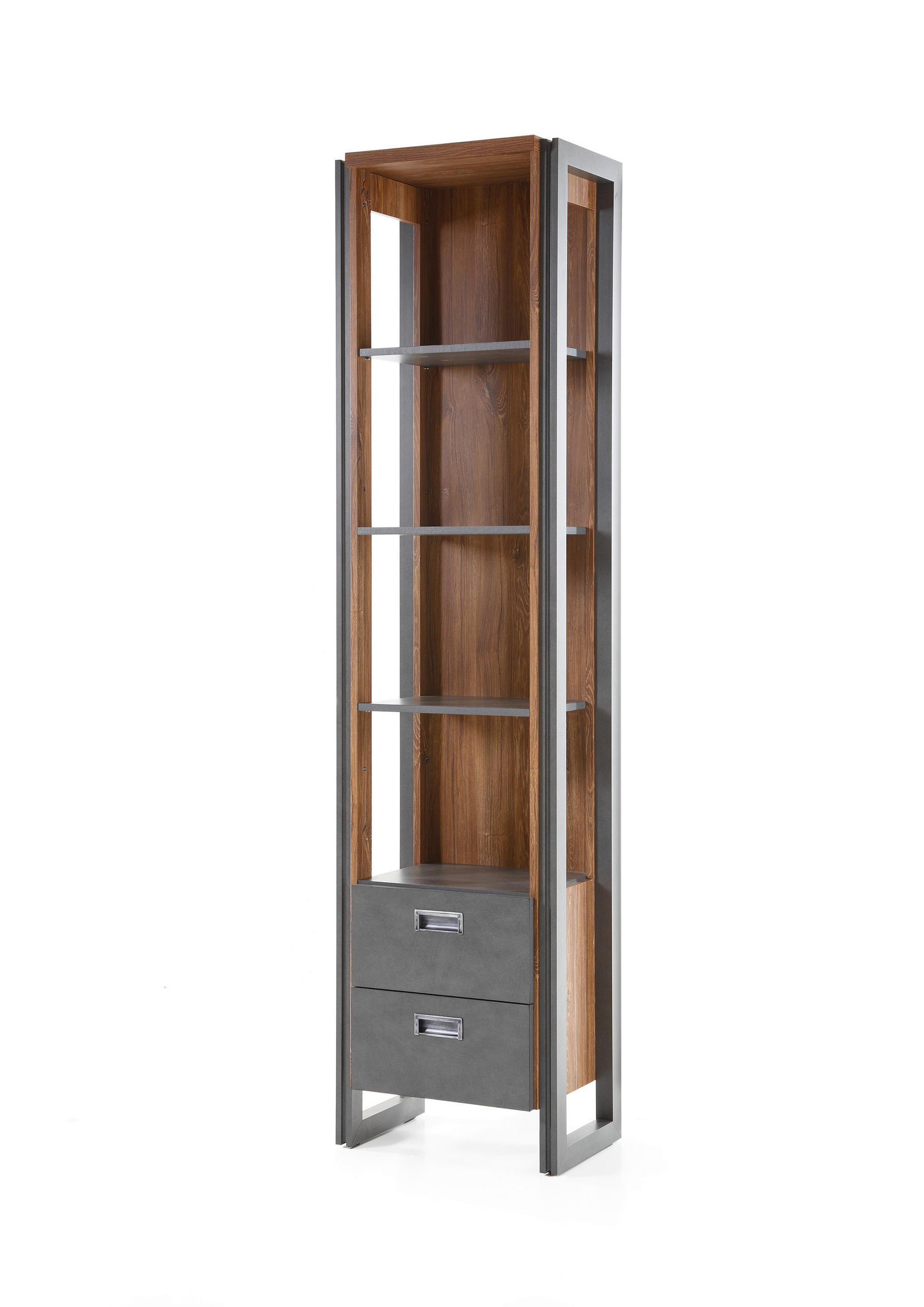 REGAL I12 Stirling Oak & Matera 49/202/33 cm hoch schmal - Eichefarben, Holzwerkstoff (49/202/33cm) - Livojo