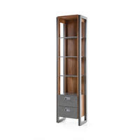 REGAL I12 Stirling Oak & Matera 49/202/33 cm hoch schmal - Eichefarben, Holzwerkstoff (49/202/33cm) - Livojo