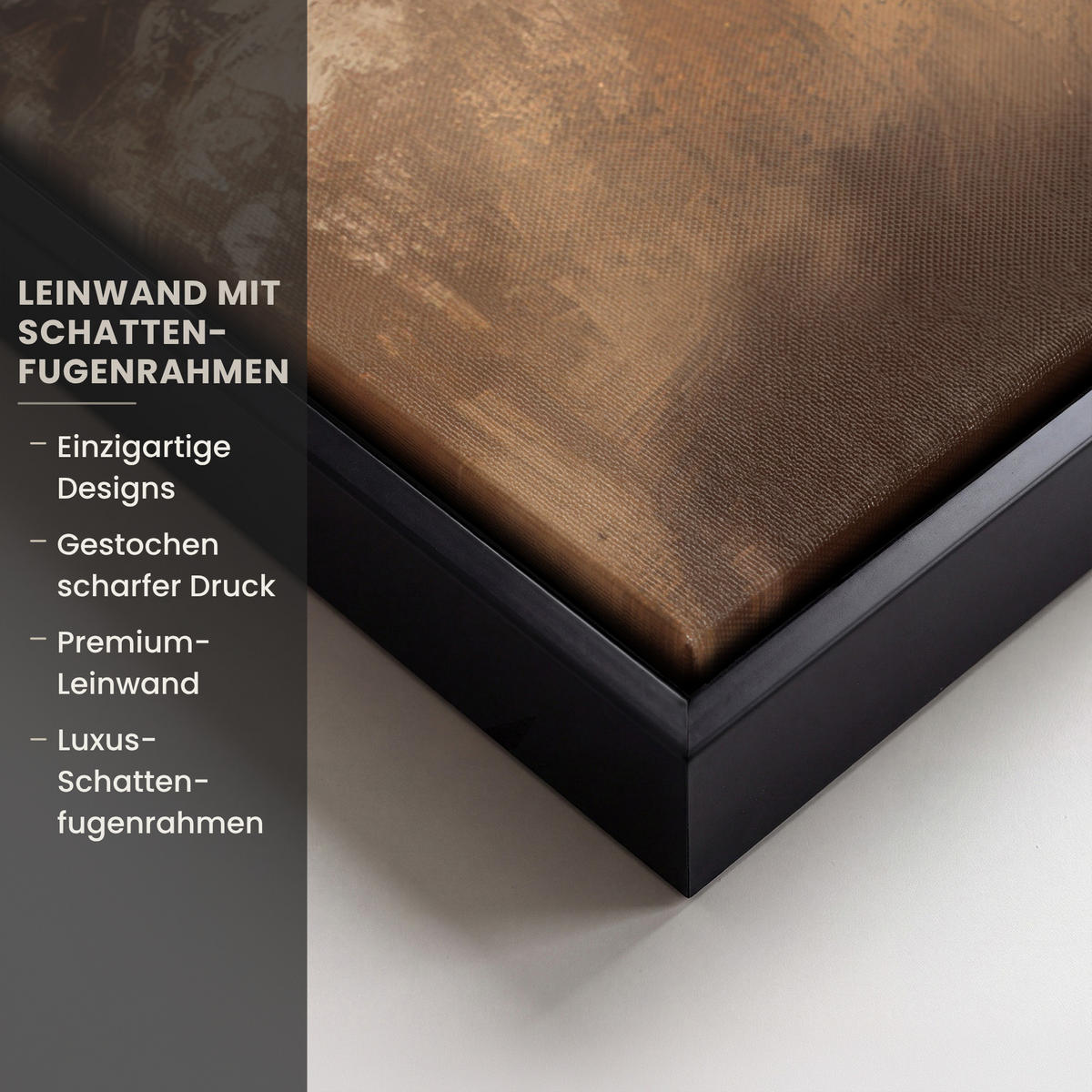 LEINWAND Bilder mit Rahmen - Weihnachten - Hirsch - Geweih - Weihnachtskugel - Rentier - 50x50 - Hellbraun, Textil (50/50cm) - MuchoWow