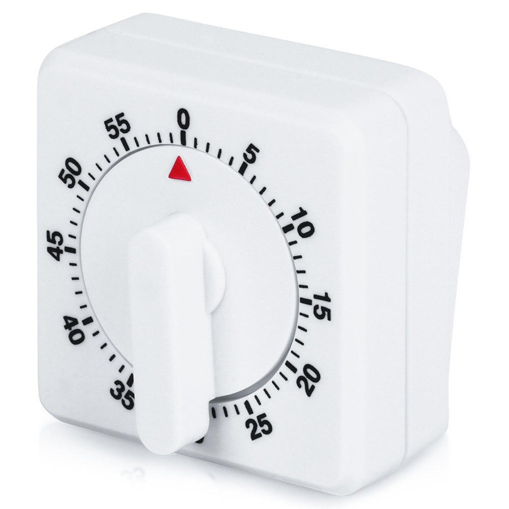 KÜCHENTIMER Weiß - Weiß, Kunststoff (7/5/7cm) - Orion 