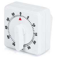 KÜCHENTIMER Weiß - Weiß, Kunststoff (7/5/7cm) - Orion 