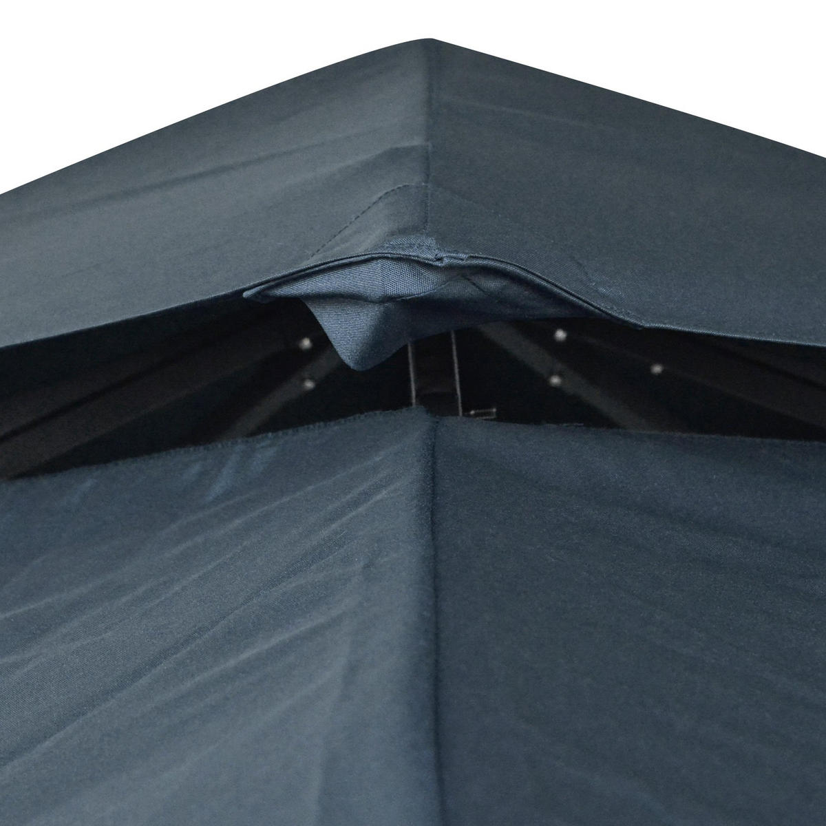 PAVILLONDACH, Polyester, Kohlegrau - Grau, Kunststoff (300/18/300cm) - Outsunny