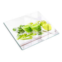 GLASPLATTE 60x52 cm Grüner Cocktail - Grün, Glas (60/0.4/52cm) - TULUP