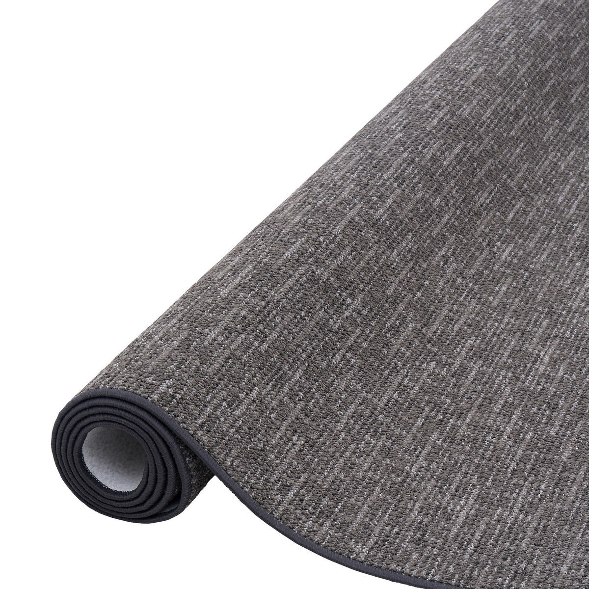 SCHLINGEN DESIGNER TEPPICH LÄUFER NIVA - Anthrazit, Textil (80/240cm) - Snapstyle