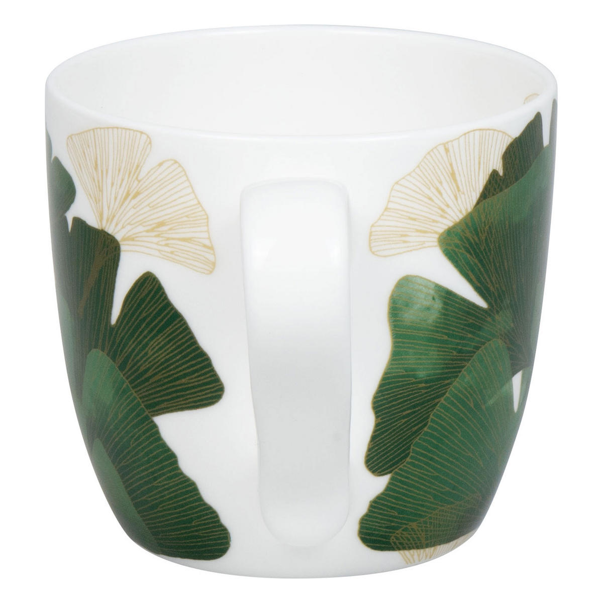 KAFFEEBECHER Ginkgo, Tasse, Floristik - Naturfarben, Keramik (0.43L) - Könitz