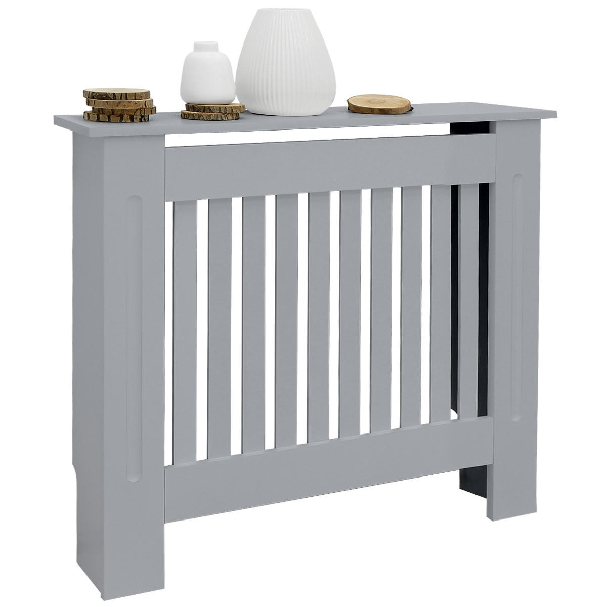 ML-DESIGN KRYT RADIÁTORU ve venkovském stylu 78 x 19 x 82 cm šedý