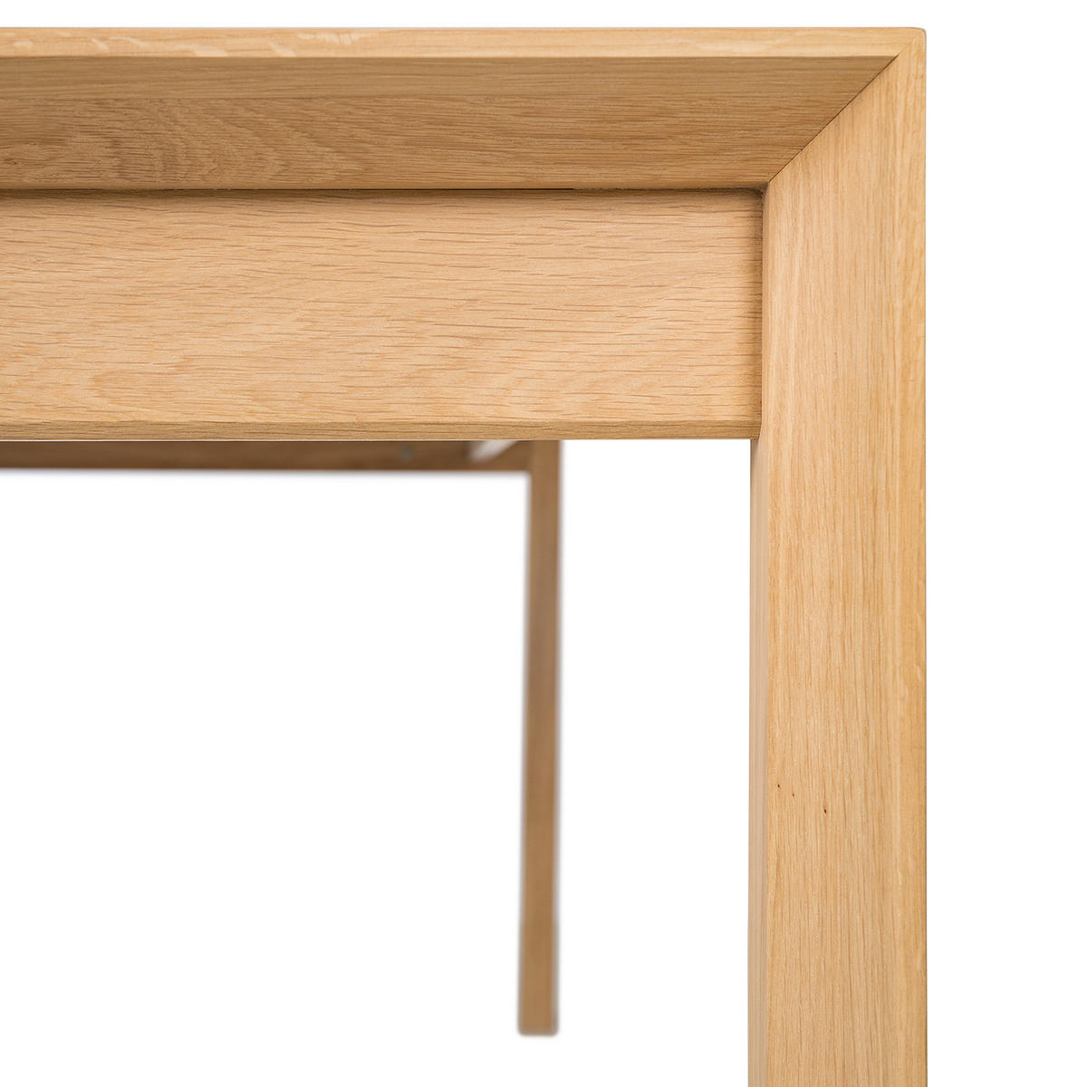 ESSTISCH - Eiche teilmassiv - Eichefarben, Holzwerkstoff (90/200/76cm) - home24