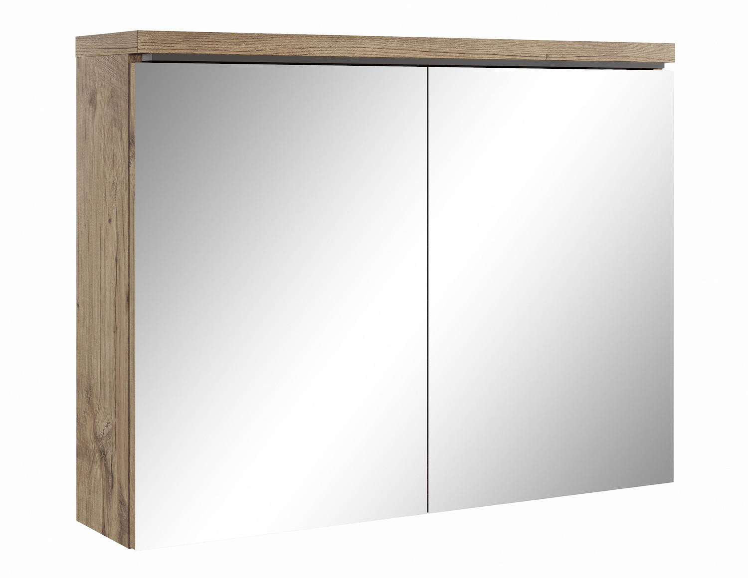 SPIEGELSCHRANK Paso Kastanien Eiche - 80 x 20 x 60 cm - Kastanienfarben/Eichefarben, Holz (80/60/20cm) - Badplaats