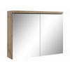 SPIEGELSCHRANK Paso Kastanien Eiche - 80 x 20 x 60 cm - Kastanienfarben/Eichefarben, Holz (80/60/20cm) - Badplaats