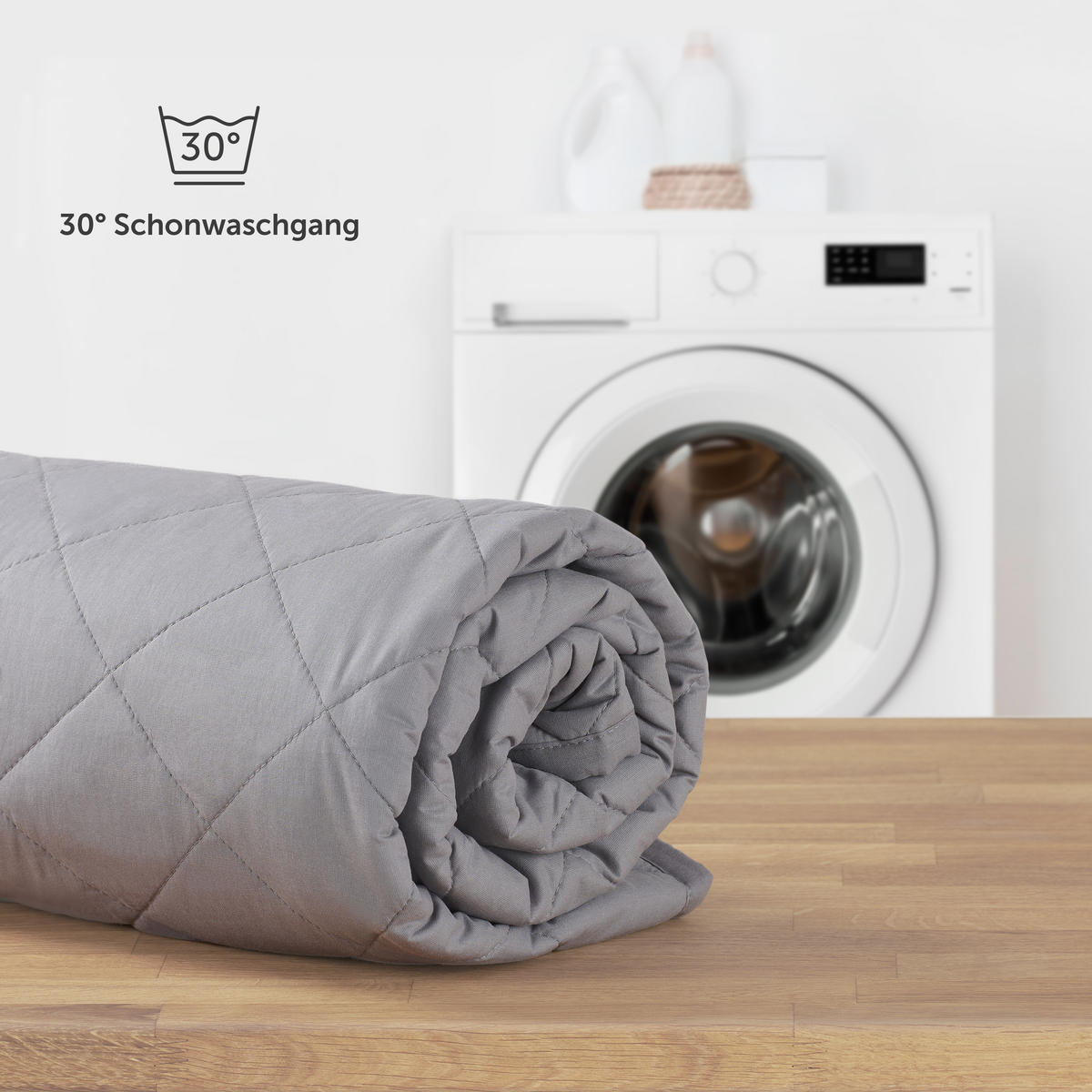 GEWICHTSDECKE 135/200 cm, 6000 g - Grau, Textil (135/200cm) - Blumtal