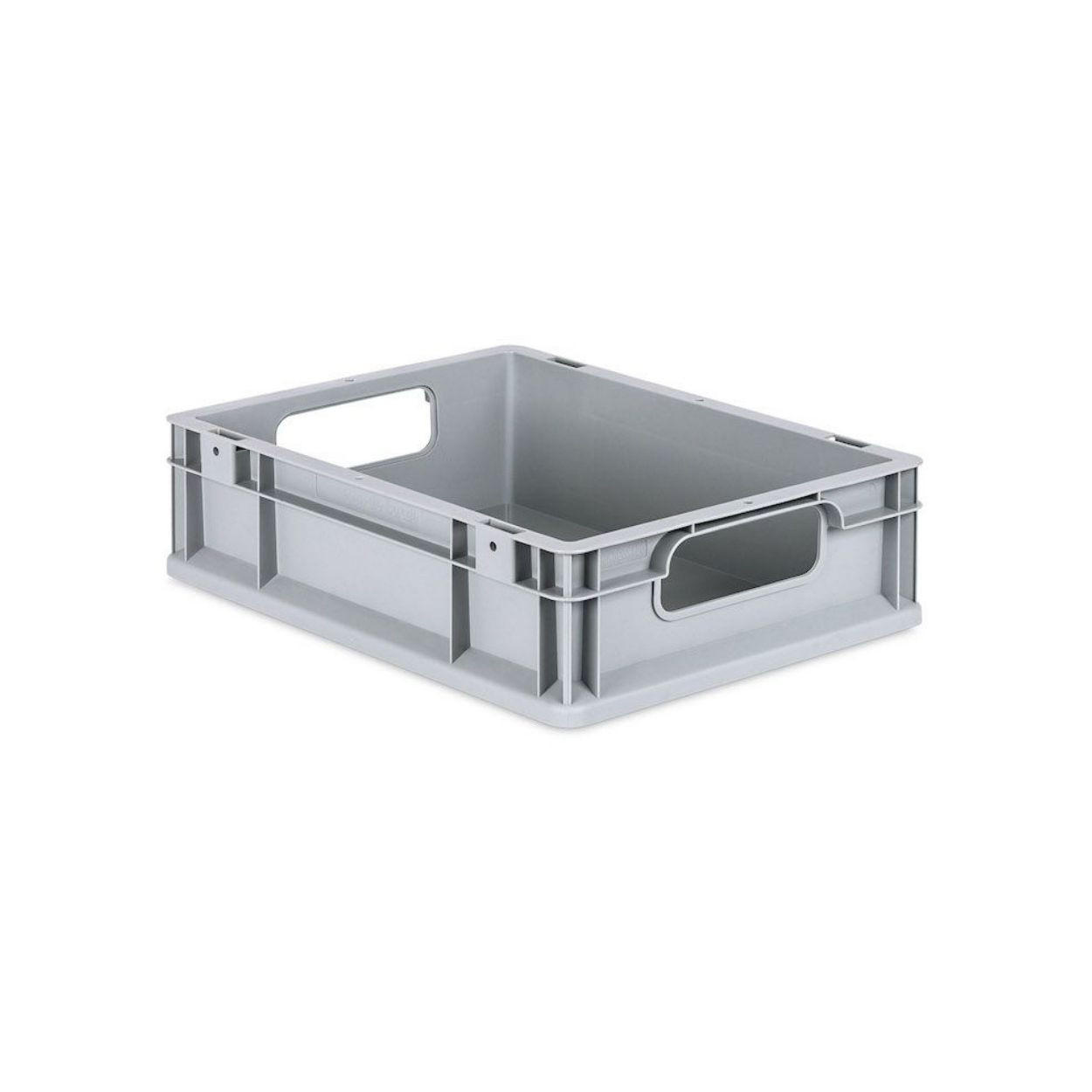 EUROBOX 5x Nextgen Economy Mit Scharnierdeckel Grau/Rot Griffe Offen 11 Liter - Rot, Kunststoff (30/12/40cm) - PROREGAL