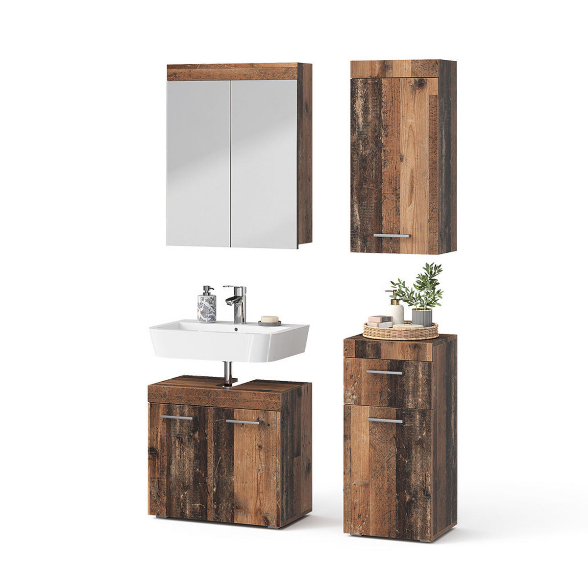 KOUPELNOVÝ NÁBYTEK Luna Oldstyle - hnědá, kompozitní dřevo (60/56/34cm) - Vicco