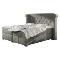 BOXBETT Massimo - Greige, Holz (160/200cm) - MIRJAN24