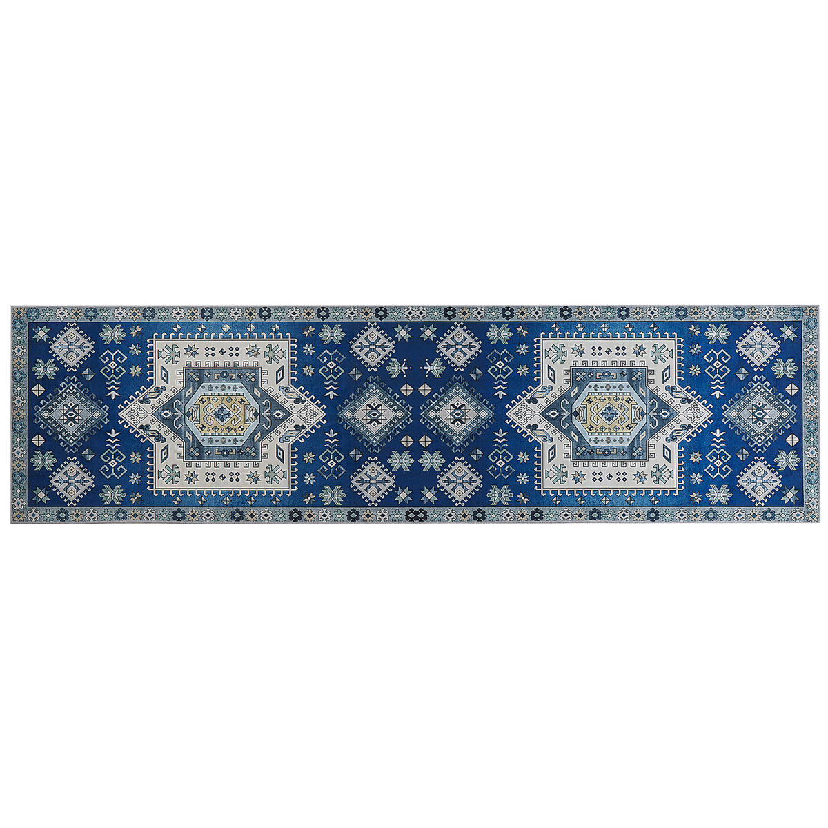 KURZFLOR-TEPPICH Parvakadli 300/80 cm - Blau, Kunststoff (80/300cm) - Beliani