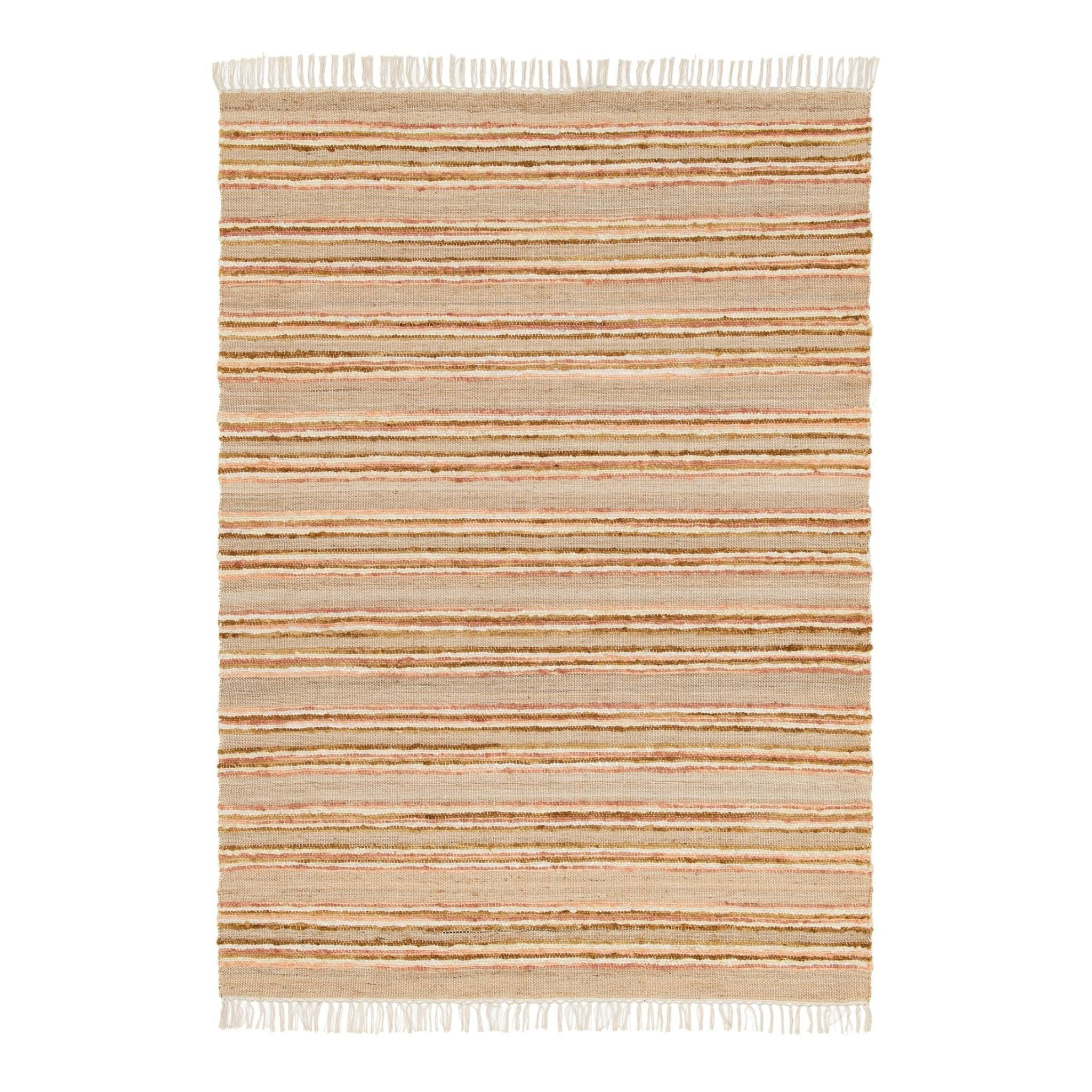 TEPPICH handgefertigt Naturmaterialien rosa - Pink, Textil (160/230cm) - AFK Living