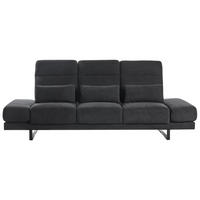 POHOVKA 3-místná Látka Černá Ikast - černá, textil (255/87/105cm) - Beliani