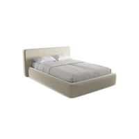 POLSTERBETT mit Bettkasten und Lattenrost 180x225 Creme - Perlmutt/Creme, Kunststoff/Textil (140/200cm) - Makamii