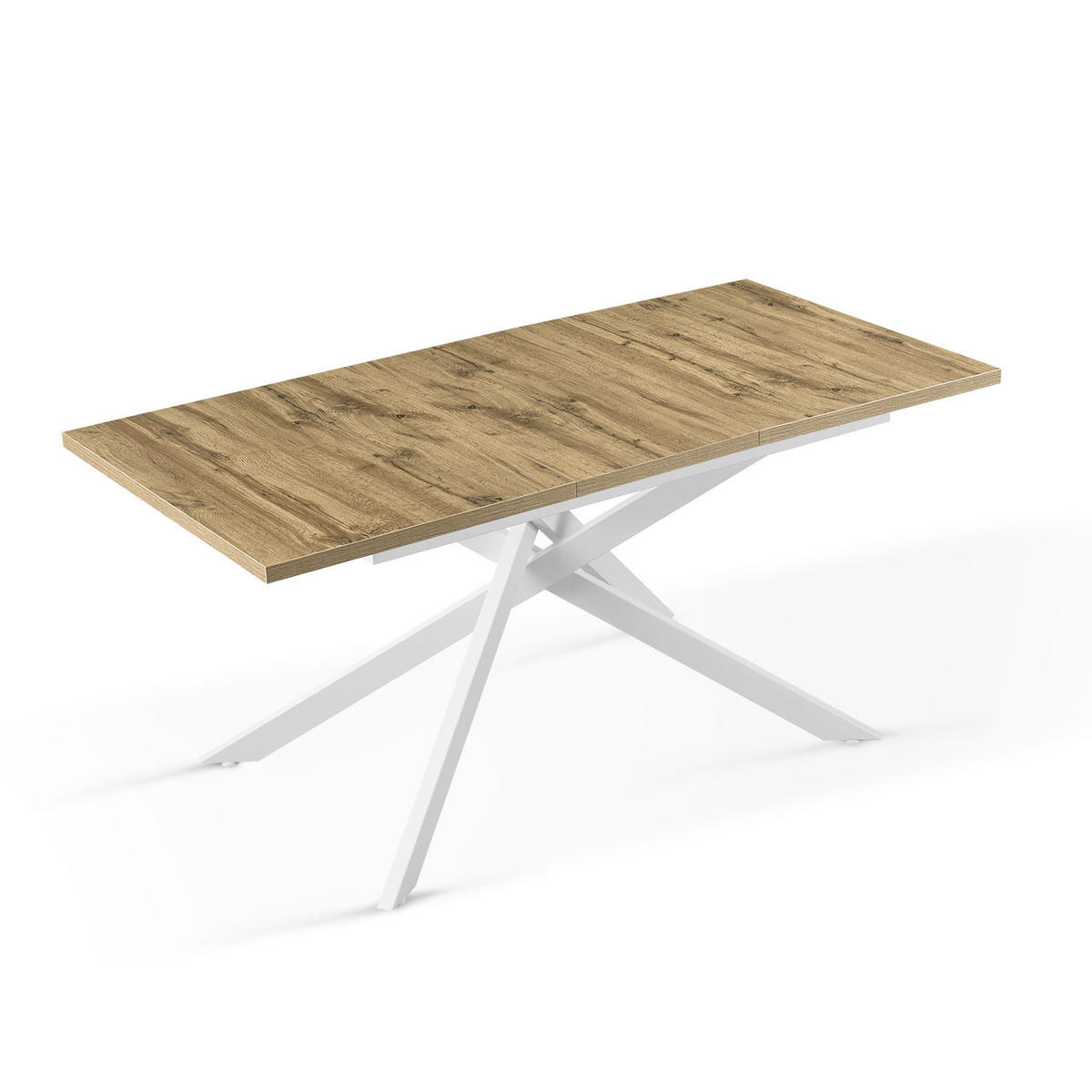 ESSTISCH BEA 120-160/80/76 cm Eiche - Eichefarben, Holz (80/120/76cm) - B&D Home