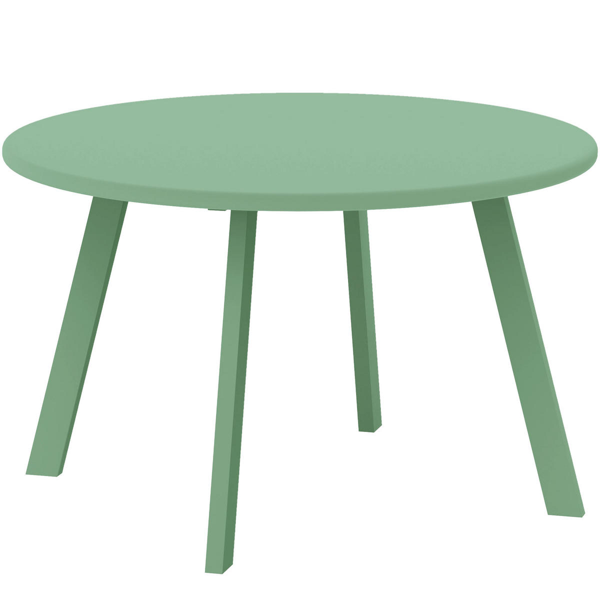 GARTENBEISTELLTISCH DE-14128 rund Ø70 cm, rutschfest Grün - Grün, Metall (70/70/42cm) - ComfortXL