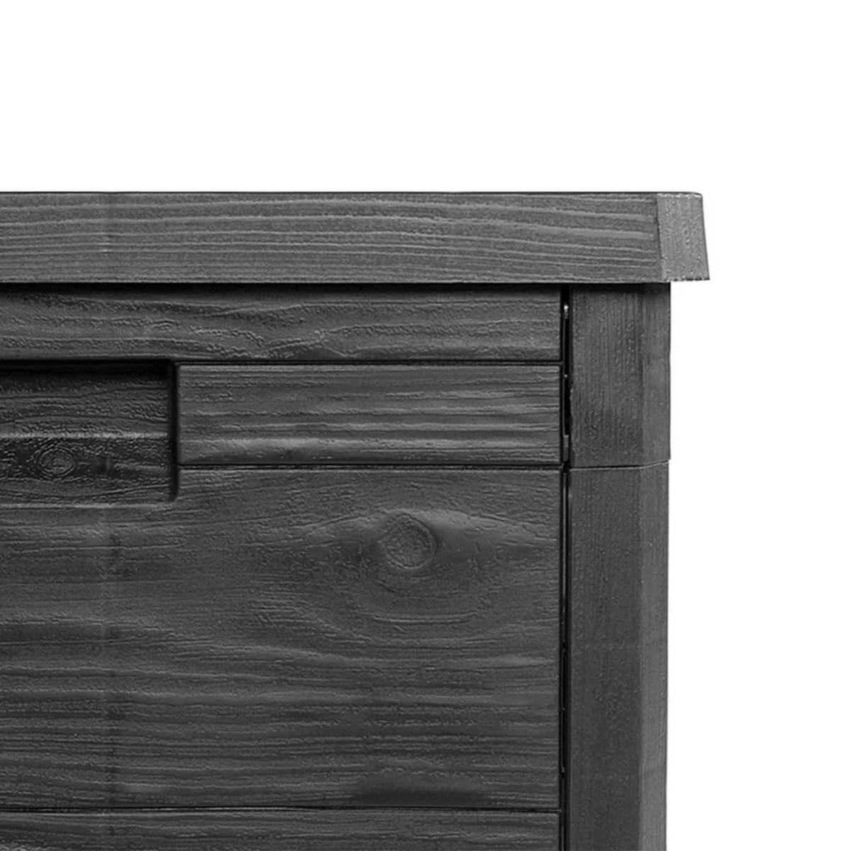 OUTDOOR-KISSENBOX Anthrazit 77.5/44.5/53 Cm Polypropylen - Anthrazit, Kunststoff (77.5/53/44.5cm) - vidaXL