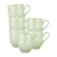 HENKELBECHER Amina Seladon 0,36 l 6er Set - Grün, Keramik (0.36L) - Seltmann Weiden