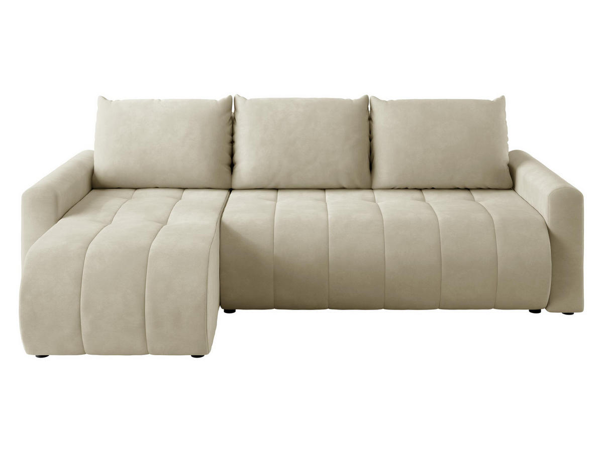 ECKSOFA Sprint - Schwarz/Naturfarben, Holz/Kunststoff (230/149cm) - MIRJAN24