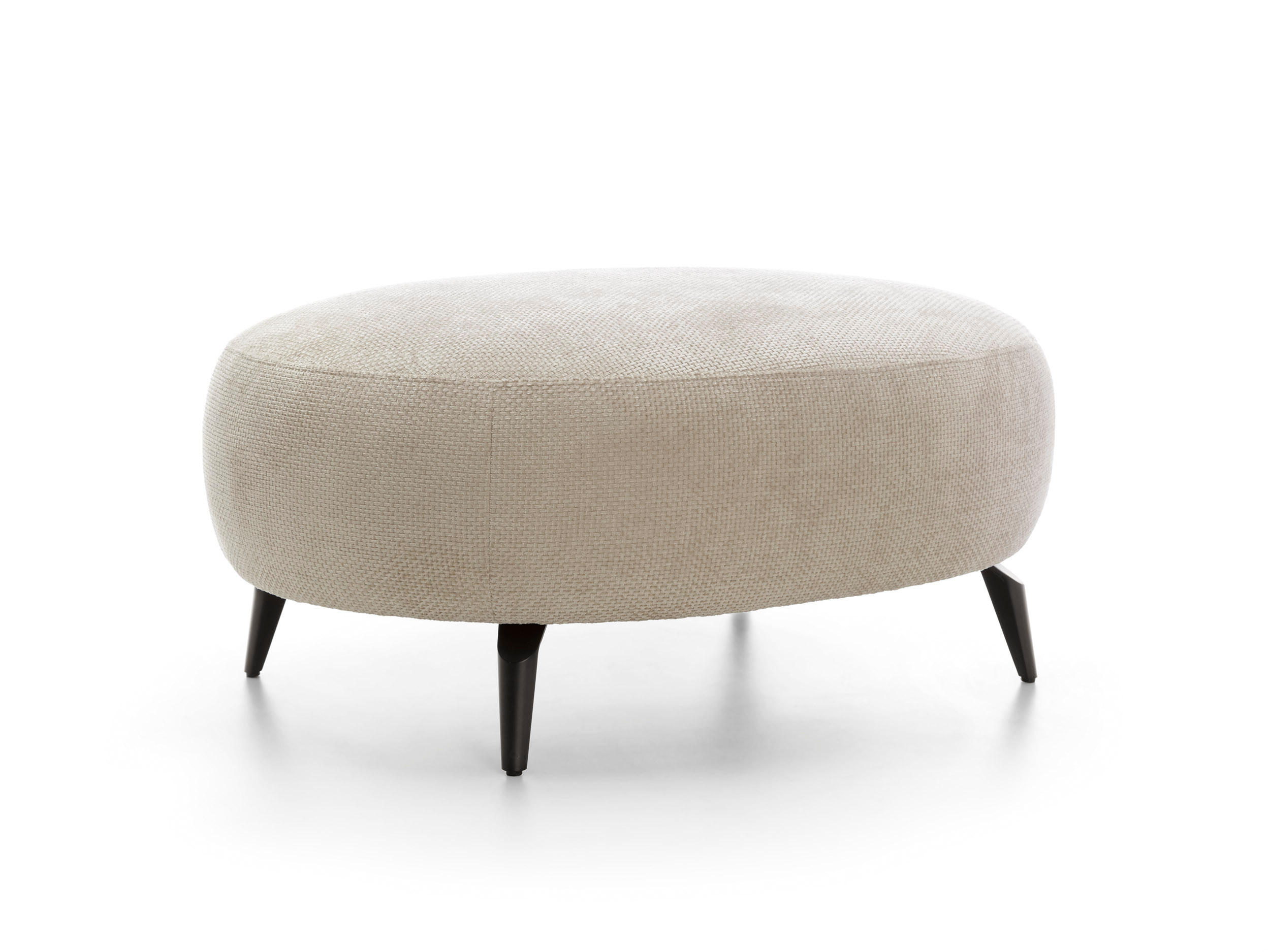 MASSENO Sitzhocker VICO, Modern Polsterhocker, Fußhocker Beige - Beige, Holzwerkstoff/Kunststoff (80/43/100cm) - MASSENO