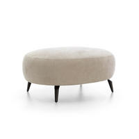 MASSENO Sitzhocker VICO, Modern Polsterhocker, Fußhocker Beige - Beige, Holzwerkstoff/Kunststoff (80/43/100cm) - MASSENO