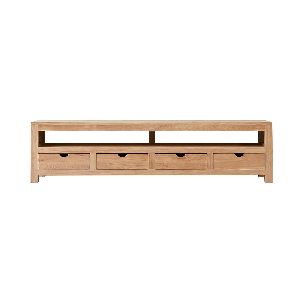 TV-SCHRANK Oliver Natur aus Eiche - Naturfarben, Holz (200/50/45cm) - Tikamoon