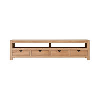 TV-SCHRANK Oliver Natur aus Eiche - Naturfarben, Holz (200/50/45cm) - Tikamoon