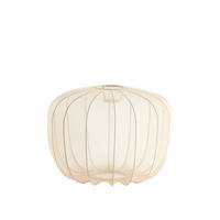 LAMPENSCHIRM Plumeria Braun Ø40/30 cm - Beige, Textil (40/40/30cm) - Light & Living