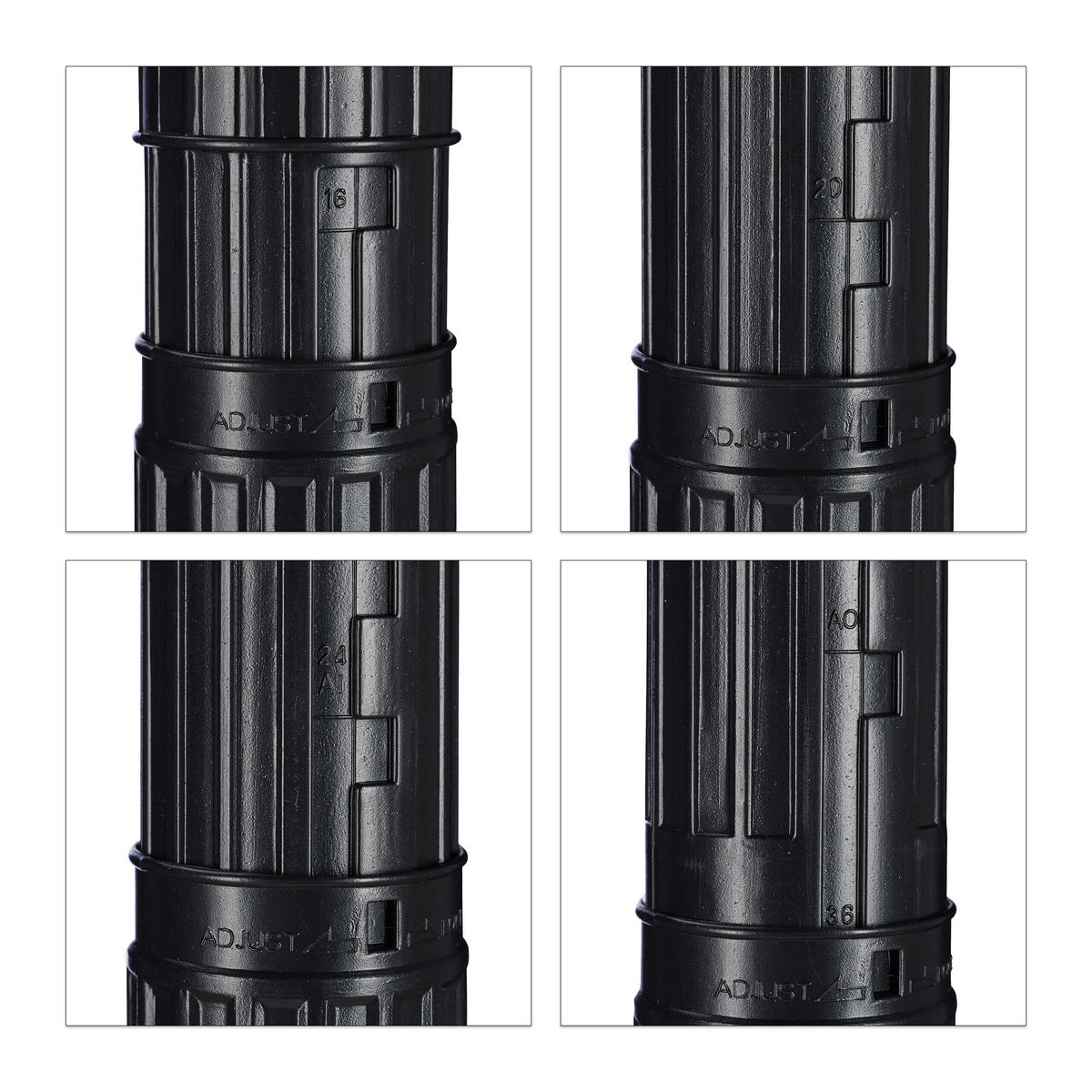 POSTERROLLE - Schwarz, Kunststoff (8/107/8cm) - Relaxdays