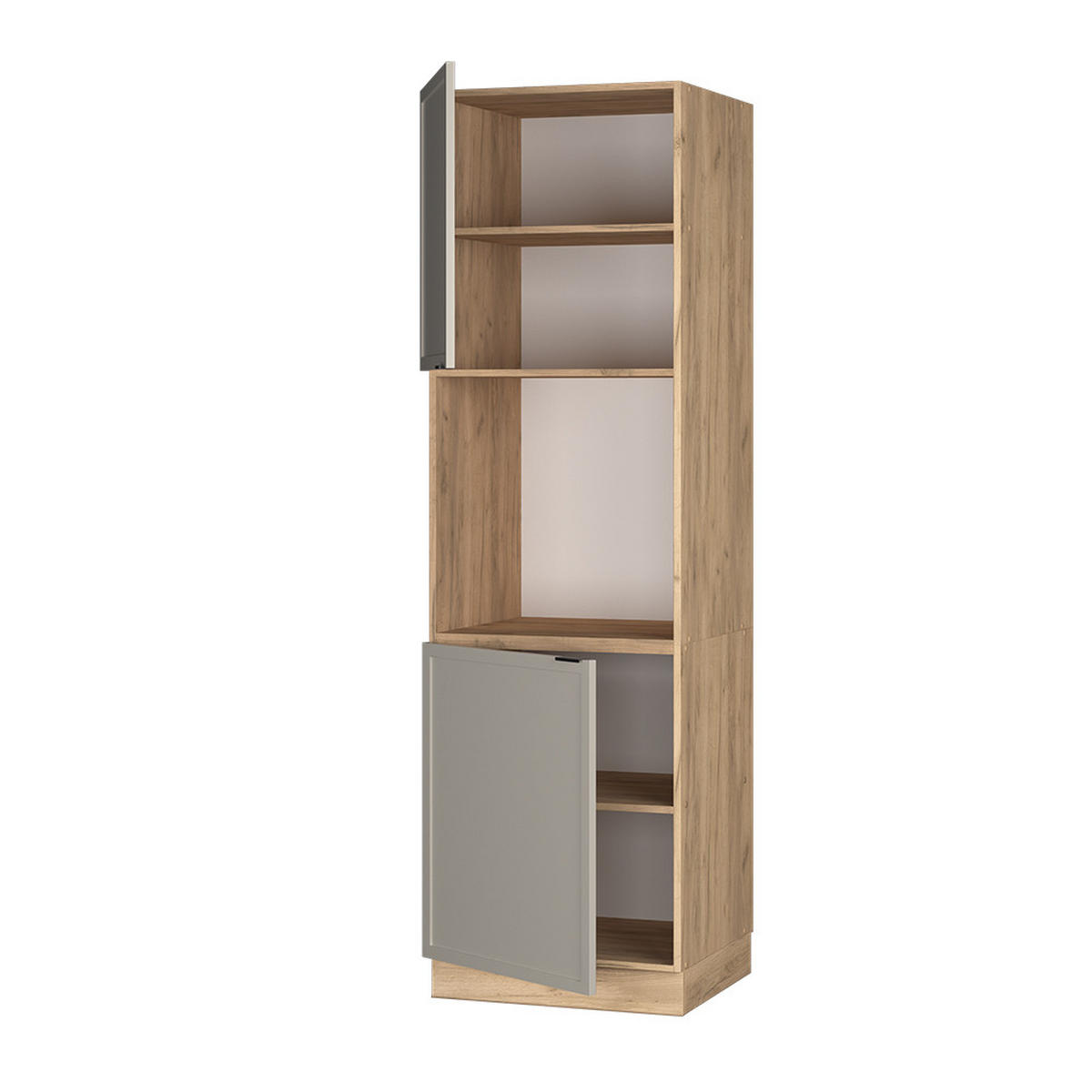 SKŘÍŇKA NA PŘESTAVBU SPORÁKU Fame-Line GreyBeige - šedá/medově dubová, kompozitní dřevo (60/206.8/58.1cm) - Vicco