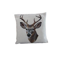 KISSENHÜLLE BERGWELTEN - Braun, Textil (45/45cm) - Yve! decoration