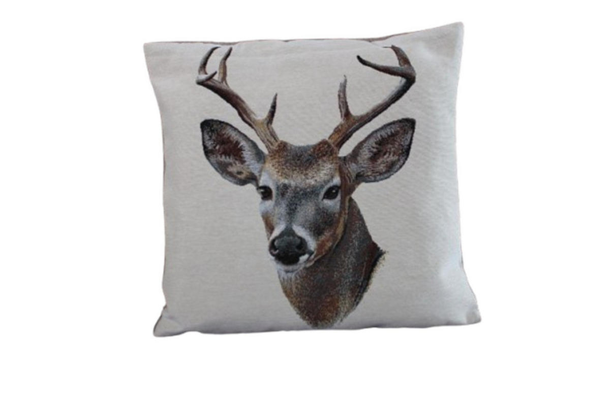 KISSENHÜLLE BERGWELTEN - Braun, Textil (45/45cm) - Yve! decoration