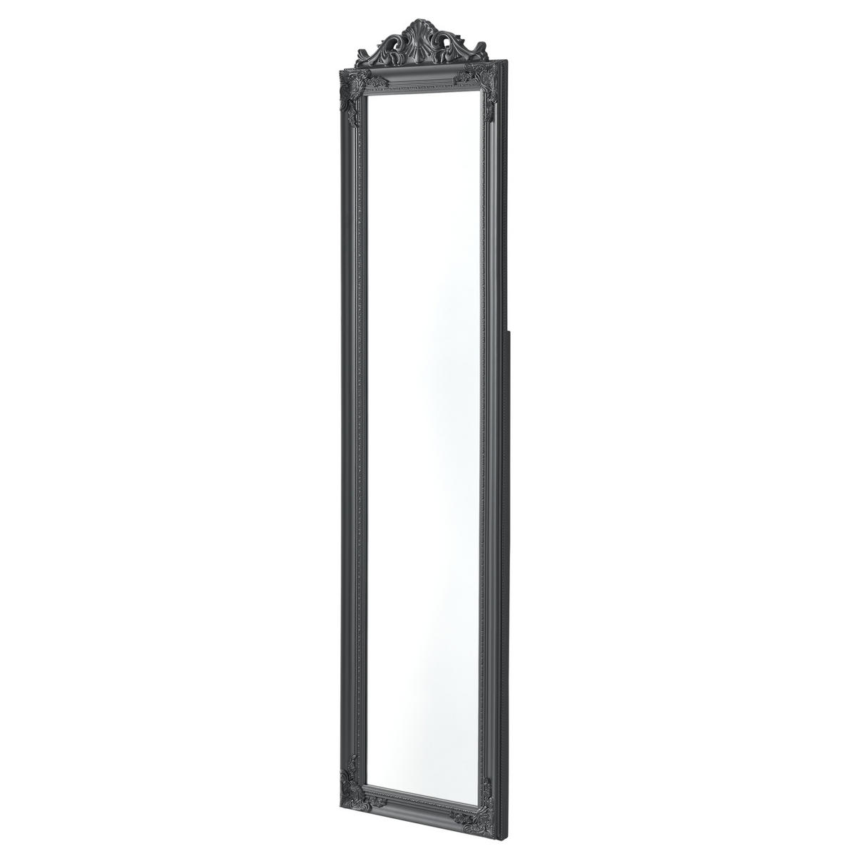 STANDSPIEGEL Arezzo - Dunkelgrau, Glas/Holz (28.5/160/140cm) - [en.casa]