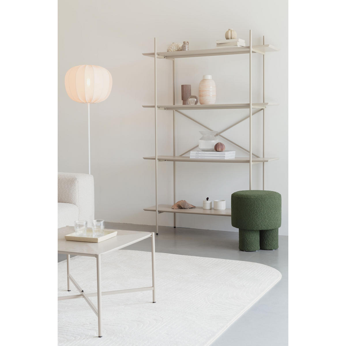 STANDREGAL Marcio Kast/ Beige - Schwarz, Holzwerkstoff (120/180/40cm) - Housecraft Living